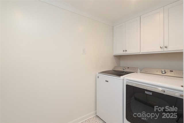 4126 Tyndale Ave, Charlotte, NC 28210 - laundry area with washer and dryer and cabinet space