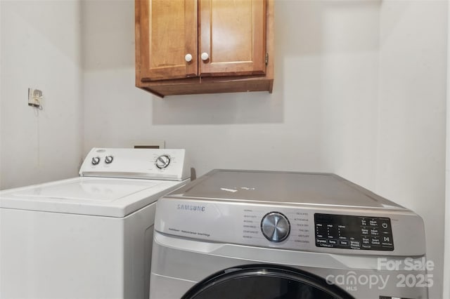 2308 Blair House Ct, Charlotte, NC 28270 - laundry room featuring cabinet space and washer and dryer