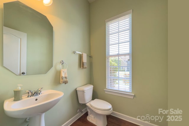 604 Palmerston Ln, Waxhaw, NC 28173 - bathroom with baseboards and wood finished floors