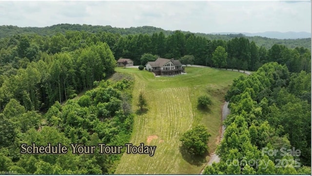 4933 NC Highway 268 W, Wilkesboro, NC 28697 - aerial overview of property's location with a forest and rural landscape