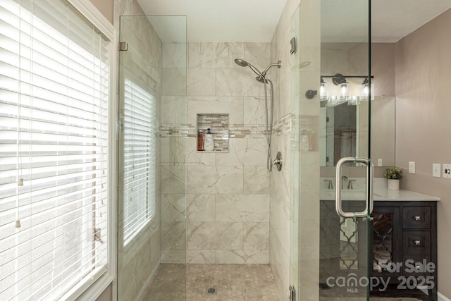 4933 NC Highway 268 W, Wilkesboro, NC 28697 - bathroom with a shower stall, healthy amount of natural light, and vanity