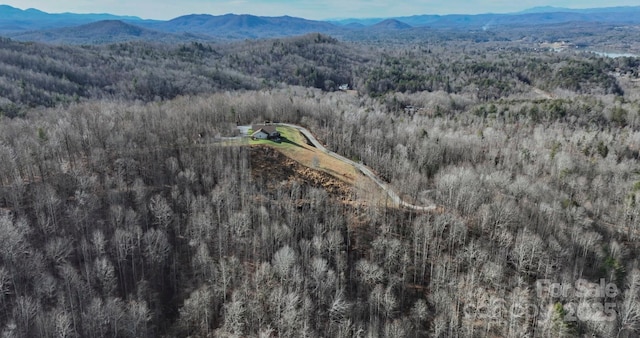 4933 NC Highway 268 W, Wilkesboro, NC 28697 - drone / aerial view of a mountain backdrop and a heavily wooded area