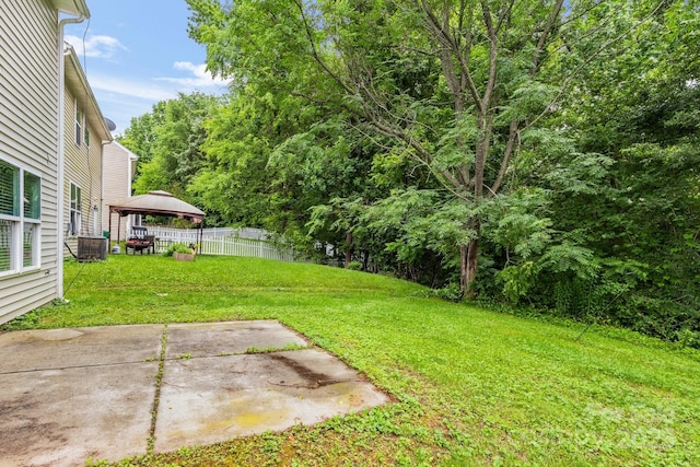 9236 Clifton Meadow Dr, Matthews, NC 28105 - view of yard with a gazebo and a patio area