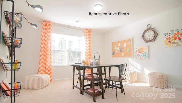 145 Apple Orchard Ct, Statesville, NC 28677 - carpeted dining space featuring baseboards