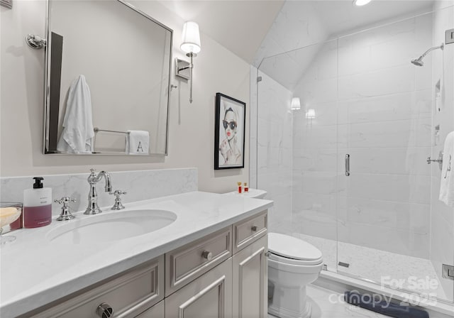 8500 Longview Club Dr, Waxhaw, NC 28173 - bathroom featuring a stall shower and vanity