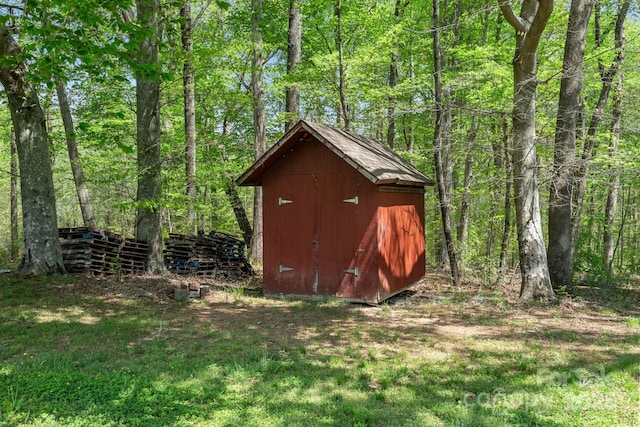 1285 Waitman Rd, Lexington, NC 27295 - view of shed with a view of trees