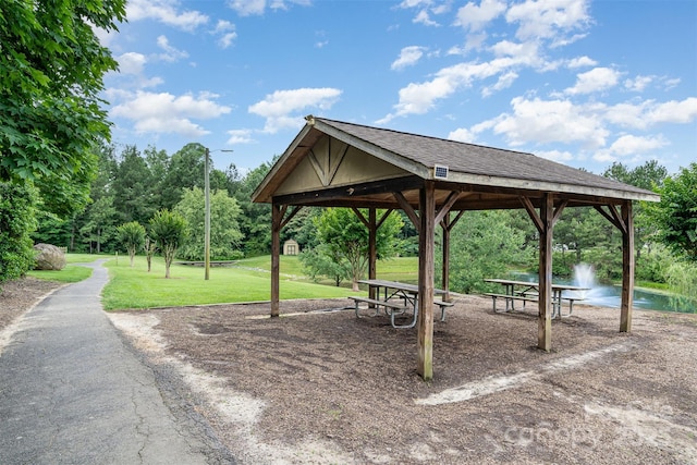 108 Shade Tree Cir, Fort Mill, SC 29715 - view of home's community with a gazebo, a lawn, and view of scattered trees