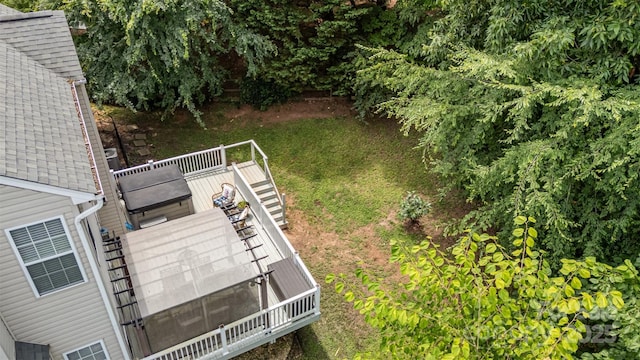 108 Shade Tree Cir, Fort Mill, SC 29715 - view of yard featuring a deck and stairway