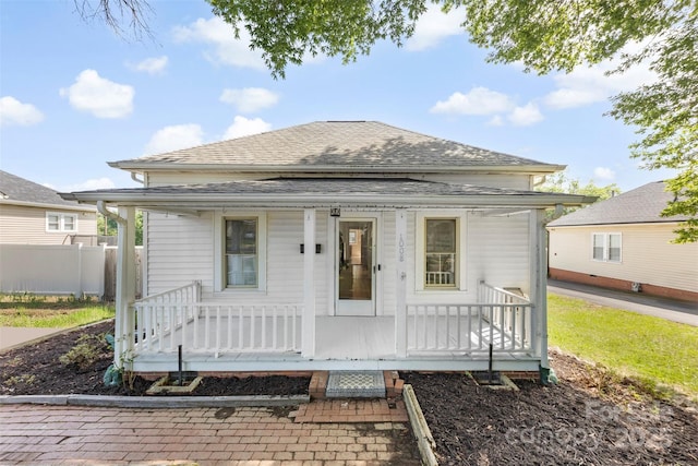 1008 Valley St, Kannapolis, NC 28081 - view of front of home with a porch and a shingled roof