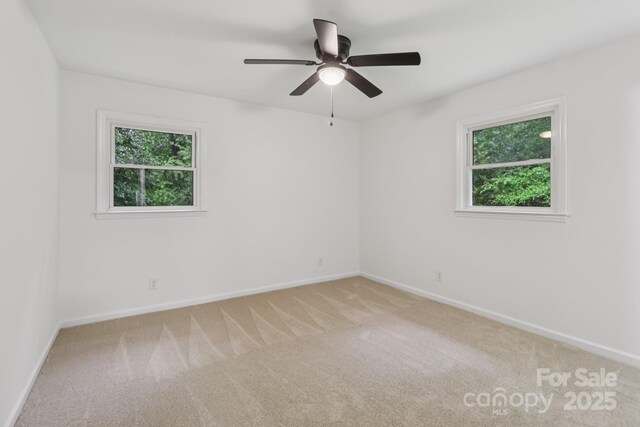 848 Ike Lynch Rd, Dallas, NC 28034 - carpeted empty room with healthy amount of natural light and ceiling fan
