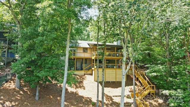 10043 Tepa Pl, Tega Cay, SC 29708 - view of play area with stairs and a deck