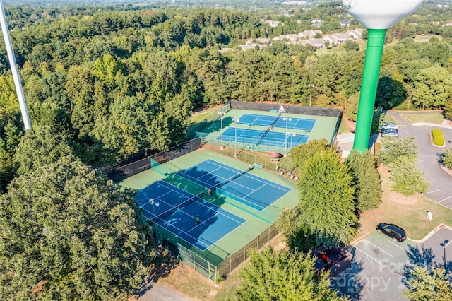 10043 Tepa Pl, Tega Cay, SC 29708 - aerial view of a heavily wooded area
