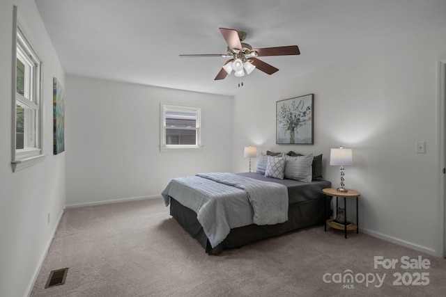 146 Duff St, Gastonia, NC 29715 - carpeted bedroom featuring baseboards and ceiling fan