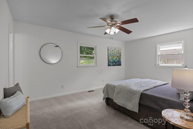146 Duff St, Gastonia, NC 29715 - carpeted bedroom featuring baseboards and a ceiling fan