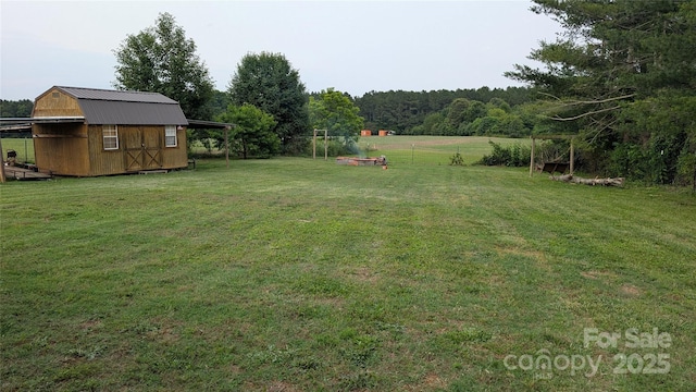 711 Burtonwood Ln, Lincolnton, NC 28092 - view of green lawn with a view of trees