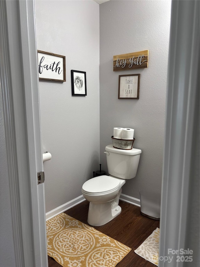 1818 Windy Willow Ln, Dallas, NC 28034 - bathroom with toilet and wood finished floors