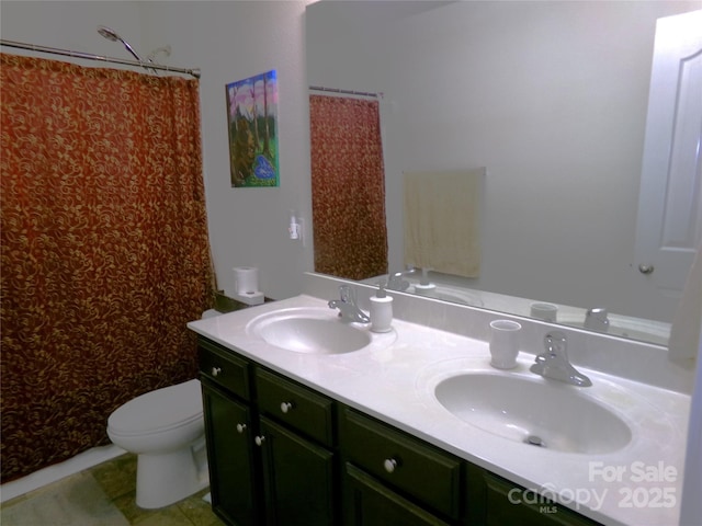 1818 Windy Willow Ln, Dallas, NC 28034 - full bath featuring double vanity and curtained shower