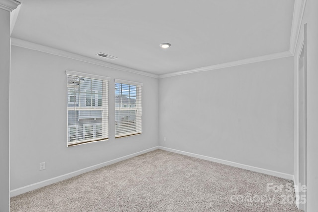 4008 Yucca Aly, Charlotte, NC 28217 - carpeted spare room featuring crown molding and baseboards