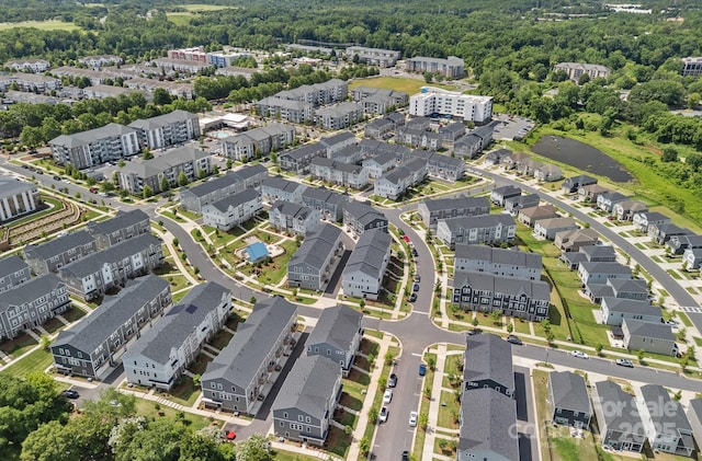 4008 Yucca Aly, Charlotte, NC 28217 - drone / aerial view of a heavily wooded area