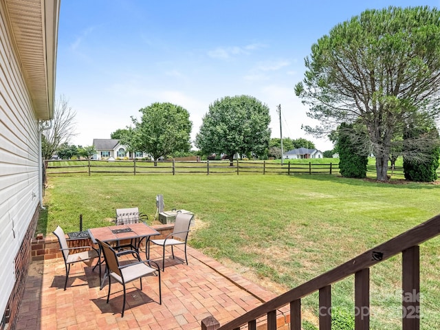 7006 Lone Eagle Dr # 18, Monroe, NC 28110 - fenced backyard featuring outdoor dining area and a patio