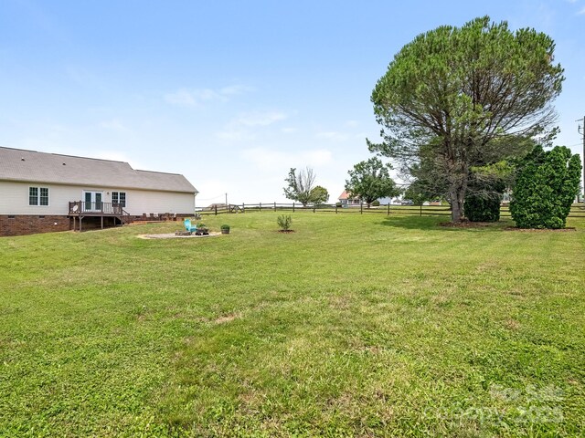 7006 Lone Eagle Dr # 18, Monroe, NC 28110 - view of yard with a wooden deck