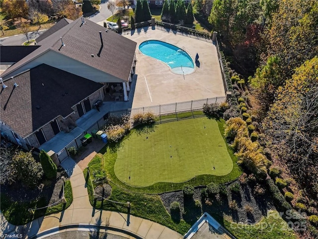 202 Watchtower Ct, Winston Salem, NC 27127 - view of subject property with a pool area