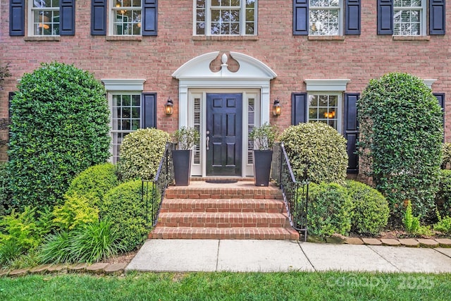 10127 Tallent Ln, Huntersville, NC 28078 - property entrance featuring brick siding