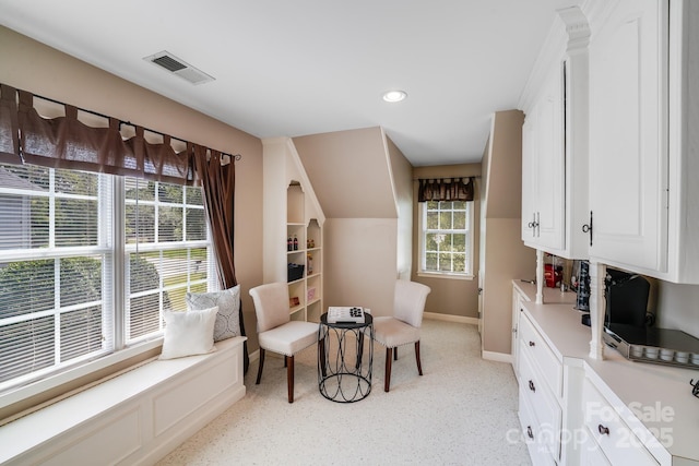10127 Tallent Ln, Huntersville, NC 28078 - sitting room with light carpet and recessed lighting