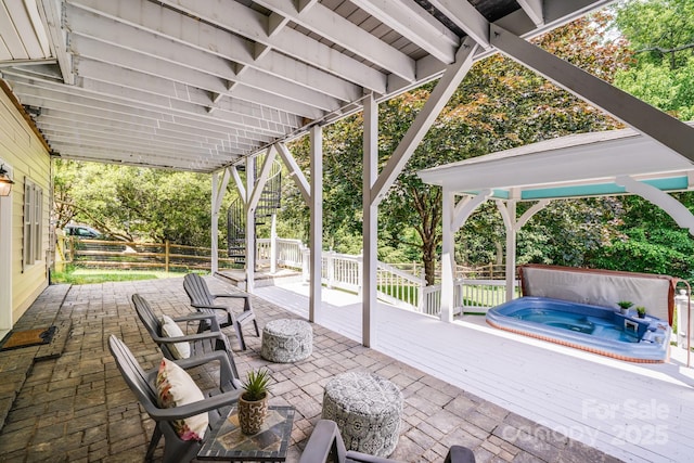 10127 Tallent Ln, Huntersville, NC 28078 - view of patio featuring a wooden deck