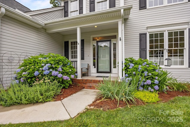 201 Windsor Forest Cir, Fletcher, NC 28732 - entrance to property featuring a porch