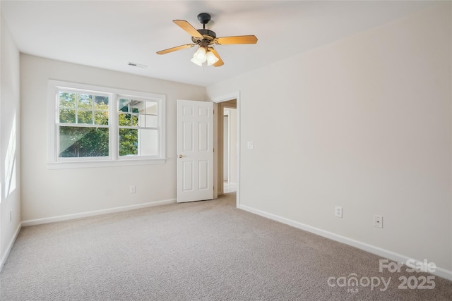 11234 Villa Trace Pl, Charlotte, NC 28277 - empty room with light colored carpet and ceiling fan