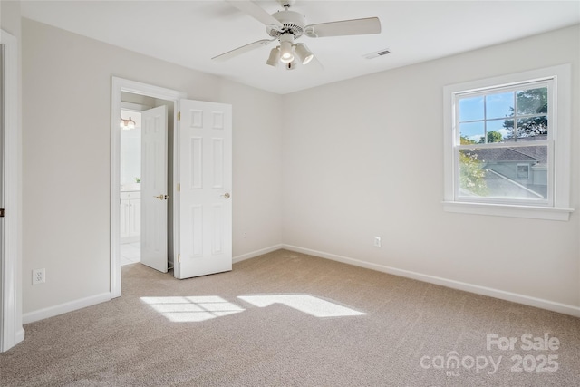 11234 Villa Trace Pl, Charlotte, NC 28277 - unfurnished bedroom with light colored carpet and ceiling fan
