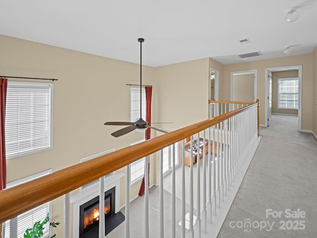 5921 Firethorne Ln, Concord, NC 28025 - hall with light colored carpet and baseboards