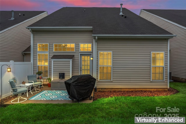 1418 Skidaway St NW Unit 427, Concord, NC 28027 - rear view of house with a patio and roof with shingles