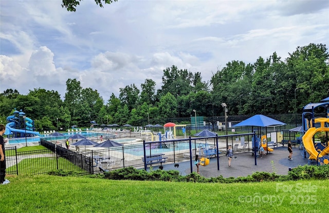 1418 Skidaway St NW Unit 427, Concord, NC 28027 - community pool with a water slide