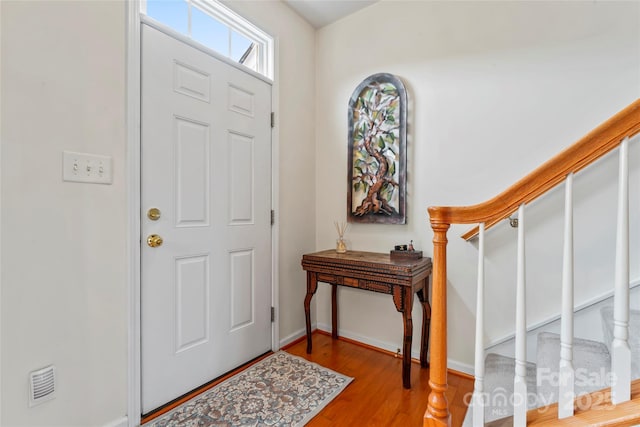 1418 Skidaway St NW Unit 427, Concord, NC 28027 - foyer featuring stairs and wood finished floors
