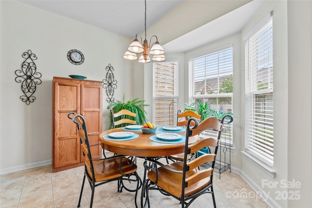 1418 Skidaway St NW Unit 427, Concord, NC 28027 - dining space with a chandelier and light tile patterned flooring