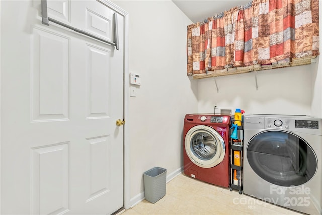 1418 Skidaway St NW Unit 427, Concord, NC 28027 - laundry area with washer and clothes dryer and baseboards
