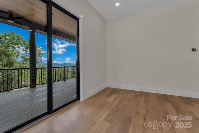 127 View Ridge Parkway, Leicester, NC 28748 - empty room featuring wood finished floors and recessed lighting