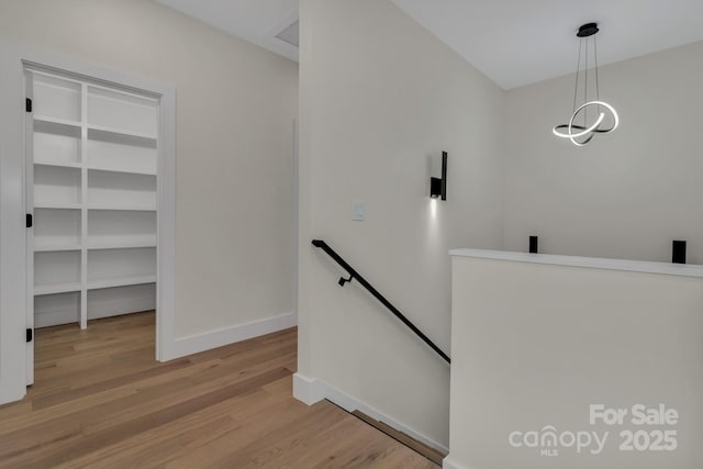 127 View Ridge Parkway, Leicester, NC 28748 - stairs with wood finished floors and baseboards