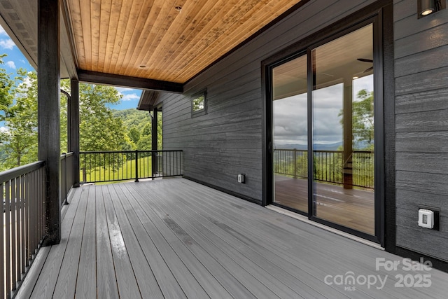 127 View Ridge Parkway, Leicester, NC 28748 - view of wooden deck