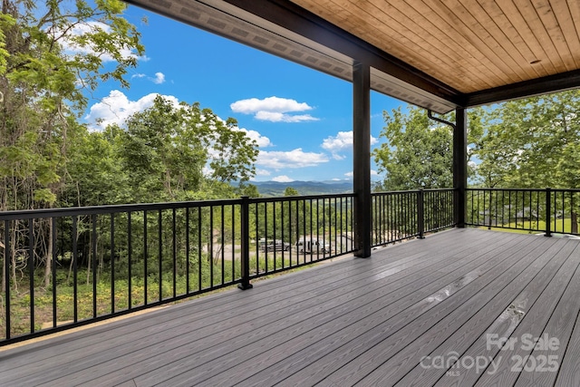 127 View Ridge Parkway, Leicester, NC 28748 - view of wooden terrace