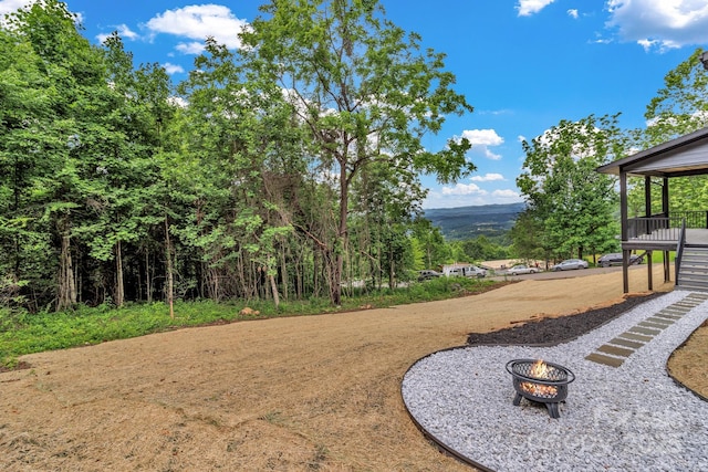 127 View Ridge Parkway, Leicester, NC 28748 - view of yard with an outdoor fire pit