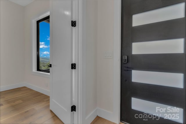 127 View Ridge Parkway, Leicester, NC 28748 - hallway featuring light wood-type flooring and baseboards
