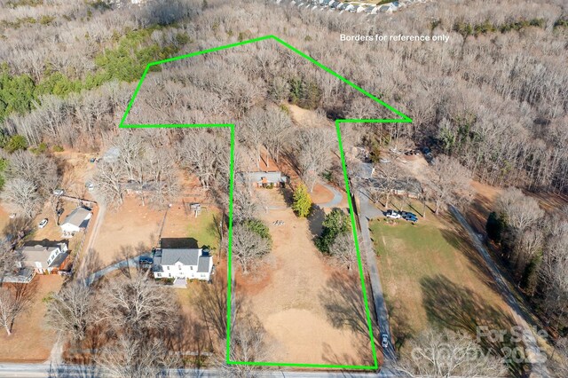 3515 Back Creek Church Rd, Charlotte, NC 28213 - view of rural area with property parcel outlined
