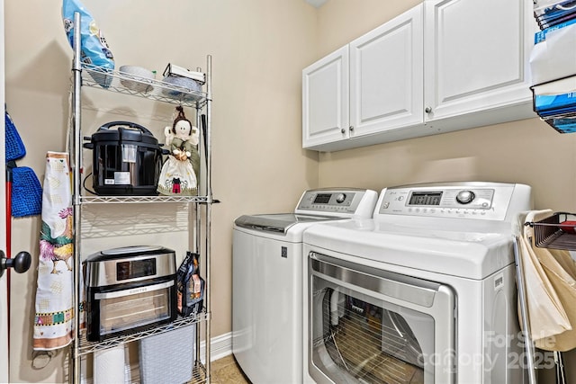 1616 Indian Springs Dr NW, Conover, NC 28613 - laundry area with independent washer and dryer, cabinet space, and heating unit