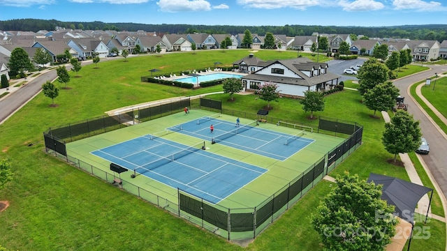 18619 Mainsail Ct, Lancaster, SC 29720 - aerial view of residential area with a pool