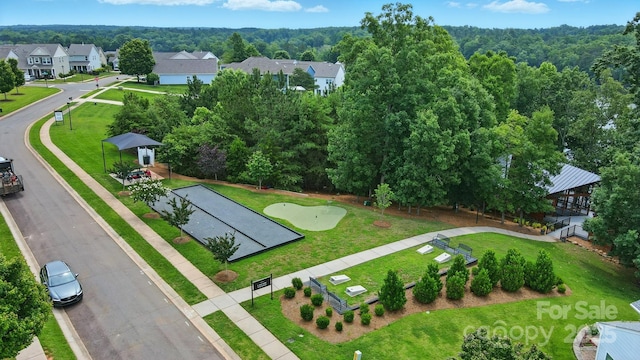 18619 Mainsail Ct, Lancaster, SC 29720 - aerial perspective of suburban area featuring a heavily wooded area