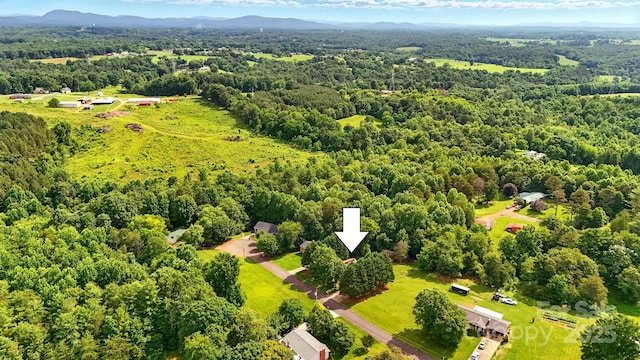 5378 Westwood Dr, Granite Falls, NC 28630 - aerial view of a forest and a mountain backdrop