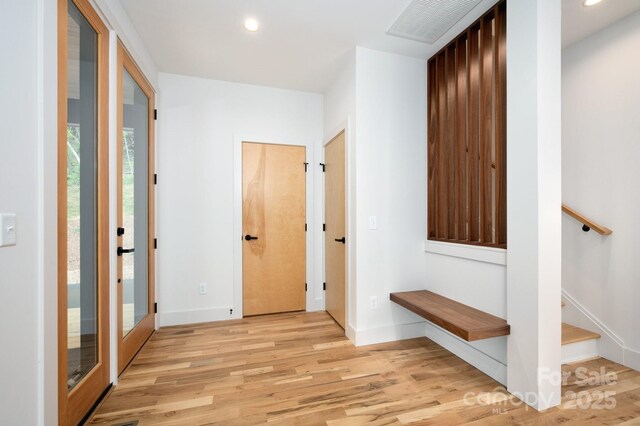 33 Windago Rd, Weaverville, NC 28787 - foyer entrance with light wood finished floors, baseboards, and recessed lighting